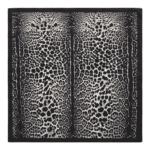 Grand foulard léopard blanc vintage (3)
