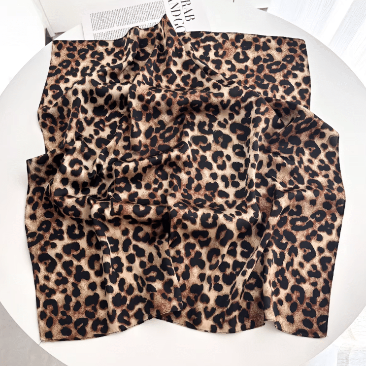 Grand foulard léopard vintage (4)