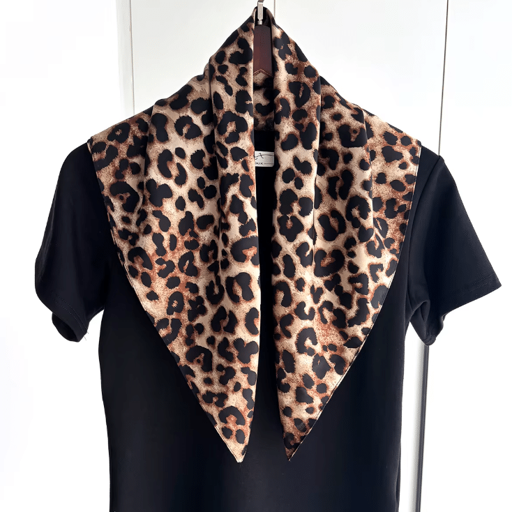 Grand foulard léopard vintage (5)