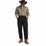 Pantalon américain vintage homme années 30-40 à pinces (3)