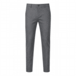 Pantalon homme gris chiné coupe ajustée western contemporaine (4)