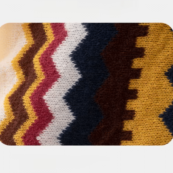Poncho cowboy femme motifs chevrons (2)