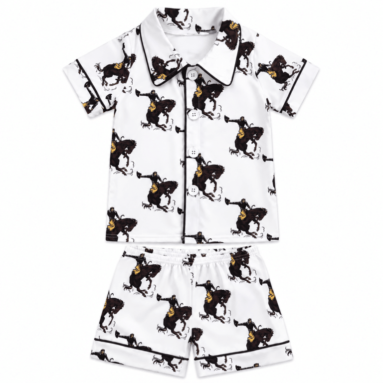 Pyjama enfant rodéo noir blanc (2)