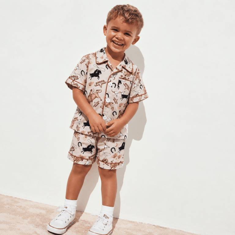 Pyjama western beige rodéo (3)