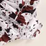 Robe bébé western body bandeau vache (5)