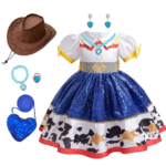 Robe princesse cowboy enfant inspirée de Toy Story (8)