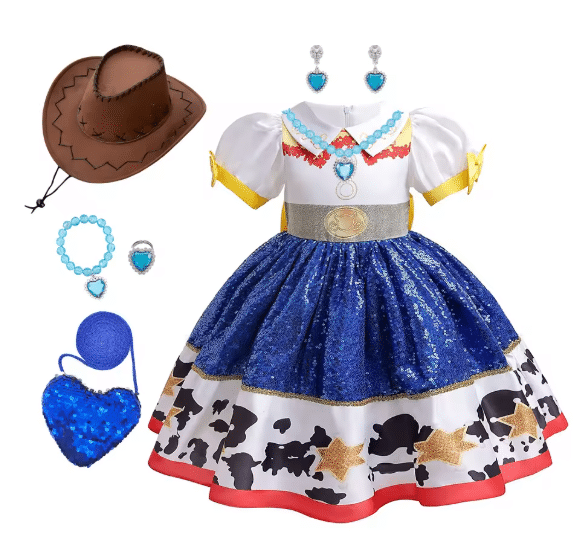 Robe princesse cowboy enfant inspirée de Toy Story (8)
