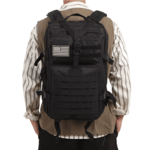 Sac à dos noir militaire renforcé nylon 100D