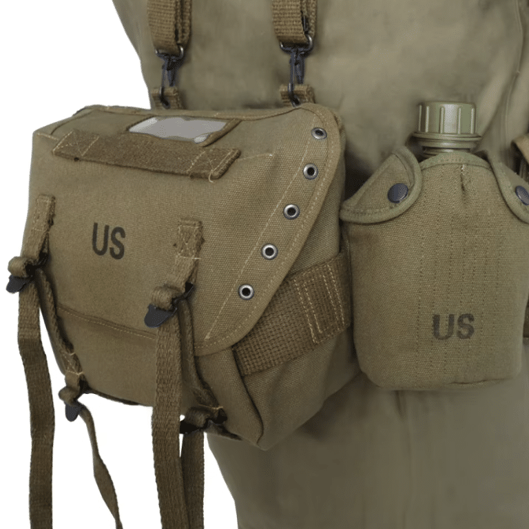 Sac militaire US vintage M1936 vert olive (2)