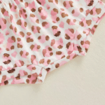 Tenue bébé cowgirl rose léopard franges (2)