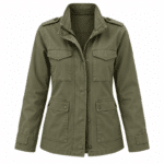 Veste militaire femme kaki épaulettes (2)