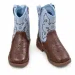 Bottes cowboy bleu effet cuir enfant