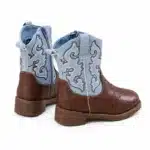 Bottes cowboy bleu effet cuir enfant