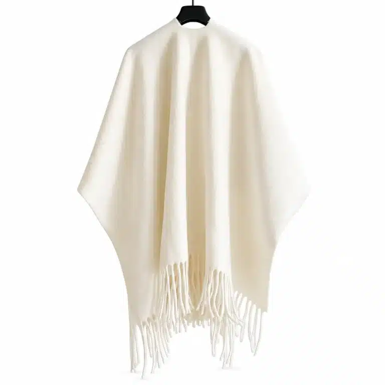 Poncho cowboy hiver à franges