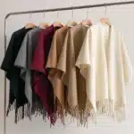 Poncho cowboy hiver à franges