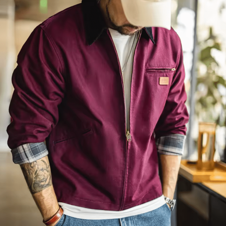 Blouson workwear homme vintage 100 % coton 430 gm² (2)