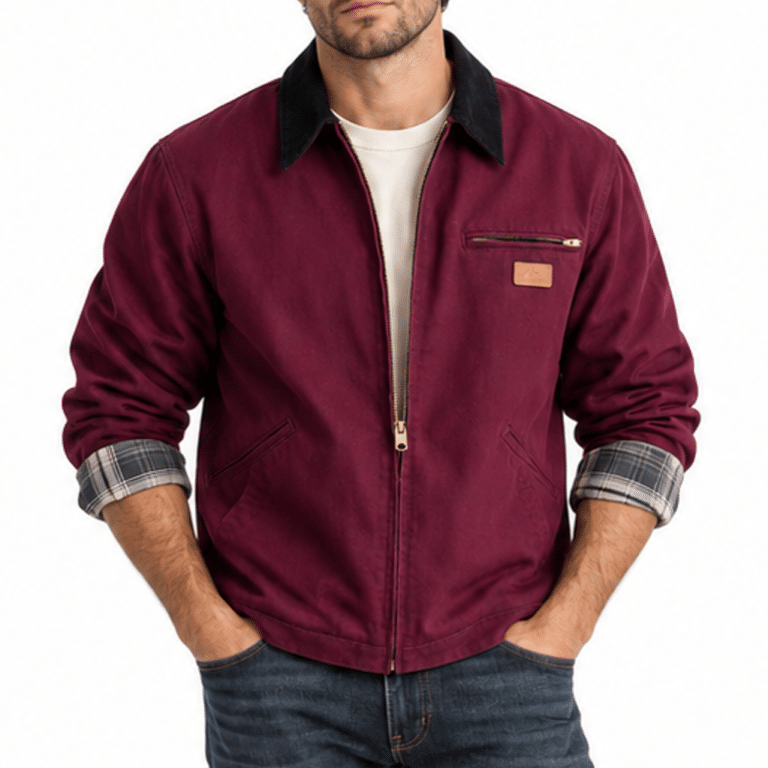 Blouson workwear homme vintage 100 % coton 430 gm² (4)