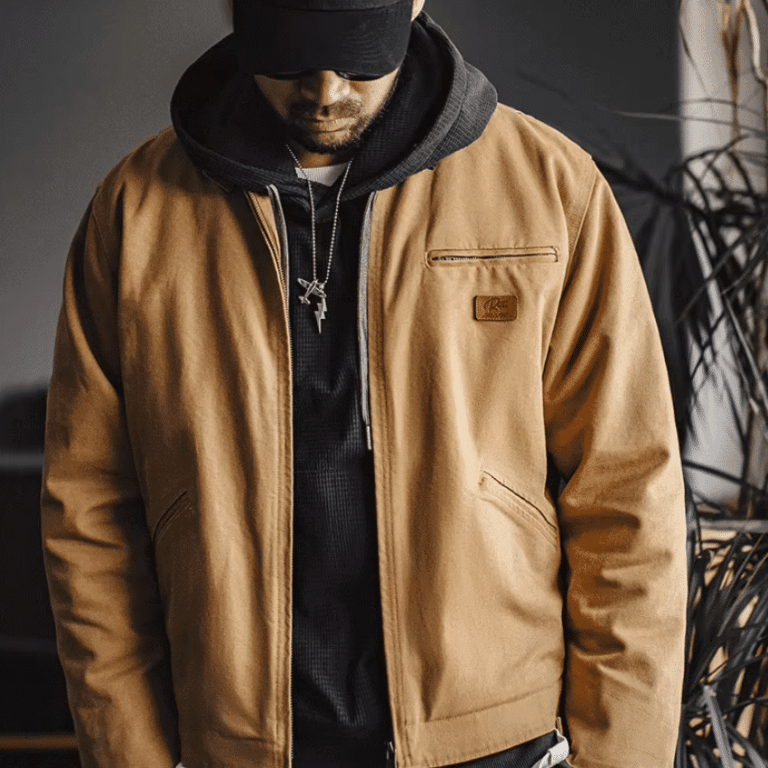Blouson workwear homme vintage 100 % coton 430 gm² (6)