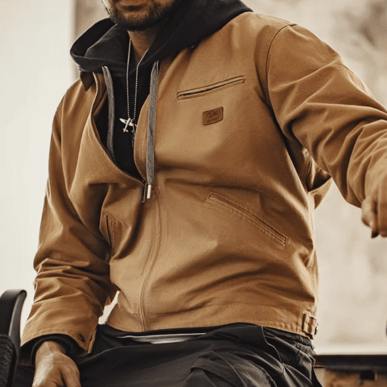 Blouson workwear homme vintage 100 % coton 430 gm² (7)