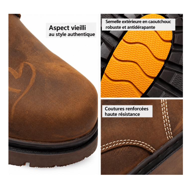 Botte brune cuir rustique (1)