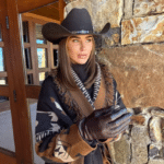 Cardigan femme western long à franges (4)