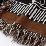 Cardigan femme western long à franges (6)