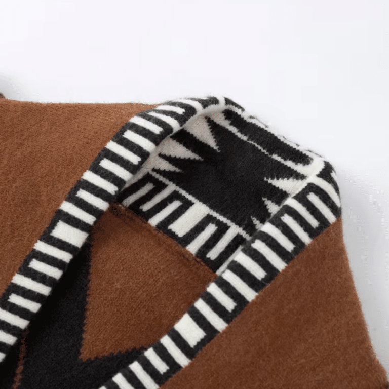 Cardigan femme western long à franges (7)