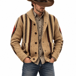 Cardigan homme cowboy