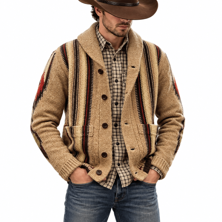 Cardigan homme cowboy (2)