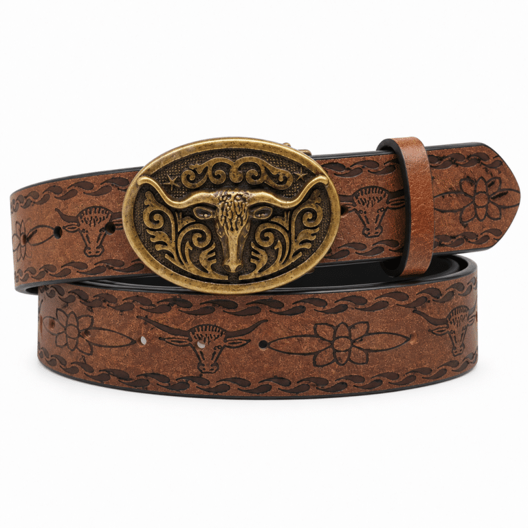 Ceinture cowboy taureau