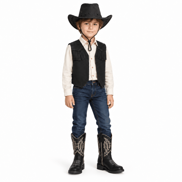 Chapeau cowboy noir pour enfant (3)