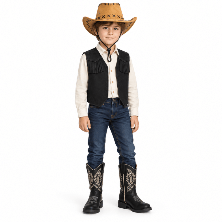 Chapeau cowboy pour enfant Jaune doré (2)
