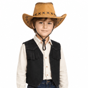 Chapeau cowboy pour enfant Jaune doré