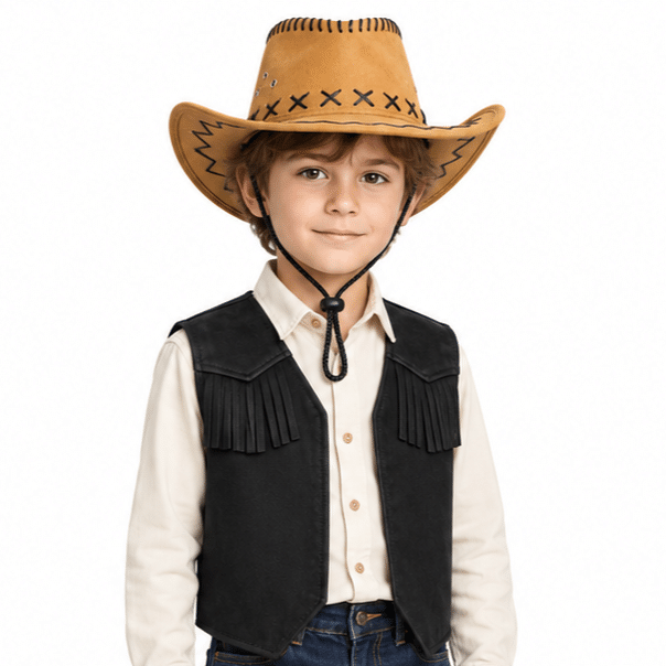 Chapeau cowboy pour enfant Jaune doré (3