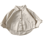 Chemise bébé blanc crème à manches longues (1)
