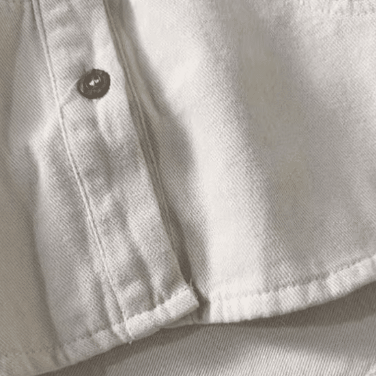 Chemise bébé blanc crème à manches longues (2)