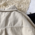 Chemise bébé blanc crème à manches longues (3)