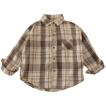 Chemise garçon carreaux marron beige (5)