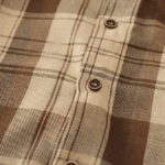 Chemise garçon carreaux marron beige (8)