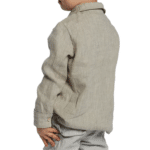 Chemise garçon en coton et lin (4)