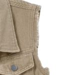 Gilet beige sans maches femme western (3)
