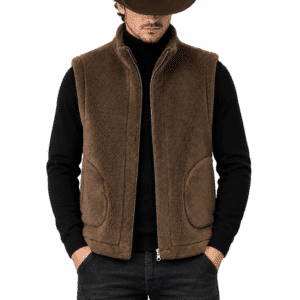 Gilet cowboy sans manches hiver