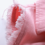 Gilet cowgirl rose en jean sans manches (5)