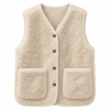 Gilet femme cowboy sans manches effet mouton