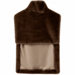 Gilet fourrure végan sans manches à col roulé