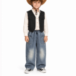 Jean enfant bleu coupe relax