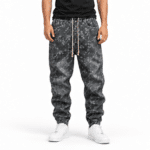 Jean homme ample motifs floraux (6)