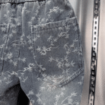 Jean homme ample motifs floraux taille élastique (2)