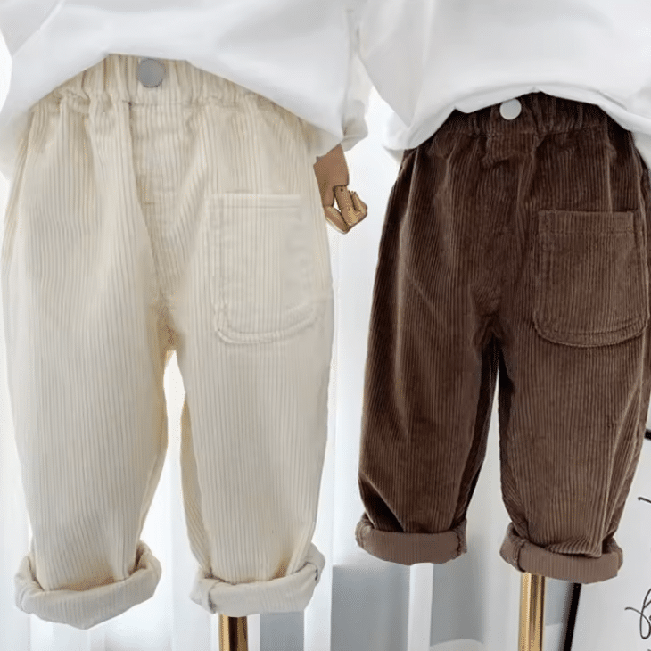 Pantalons velours côtelé pour enfants (1)