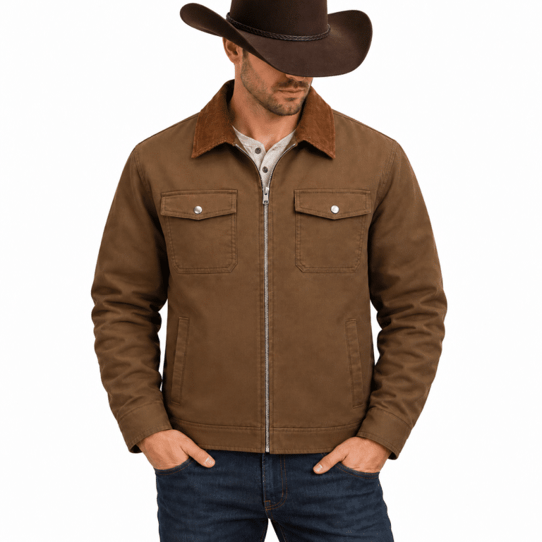 Portrait western en tenue de travail en studio